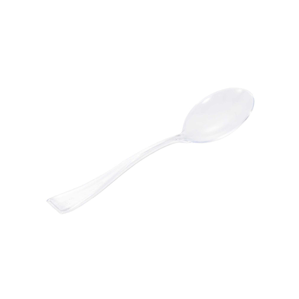 Mini Serve Clear Plastic Mini Spoon - 4" - 500 count box