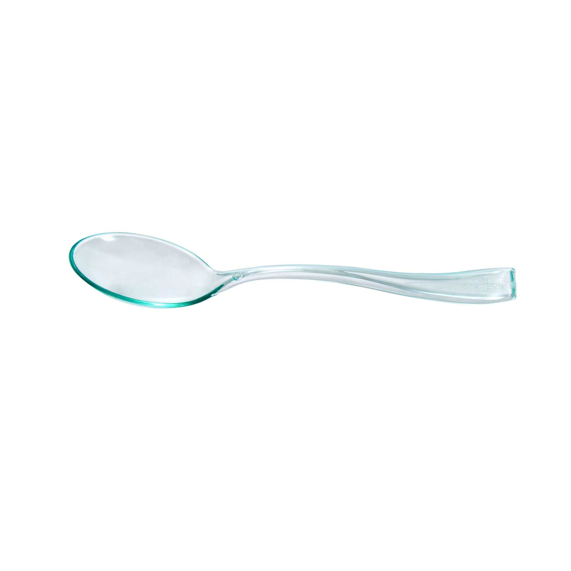 Mini Serve Seagreen Plastic Mini Spoon - 4" - 500 count box