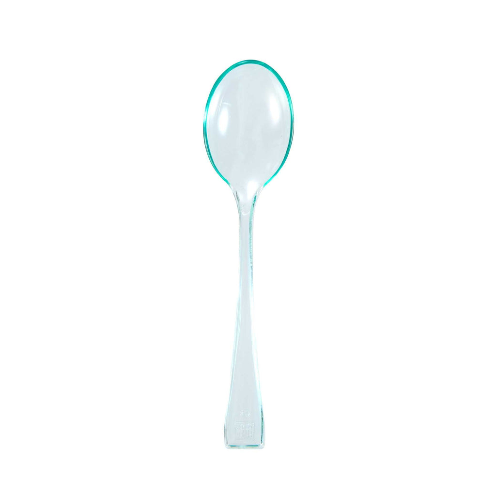 Mini Serve Seagreen Plastic Mini Spoon - 4" - 500 count box