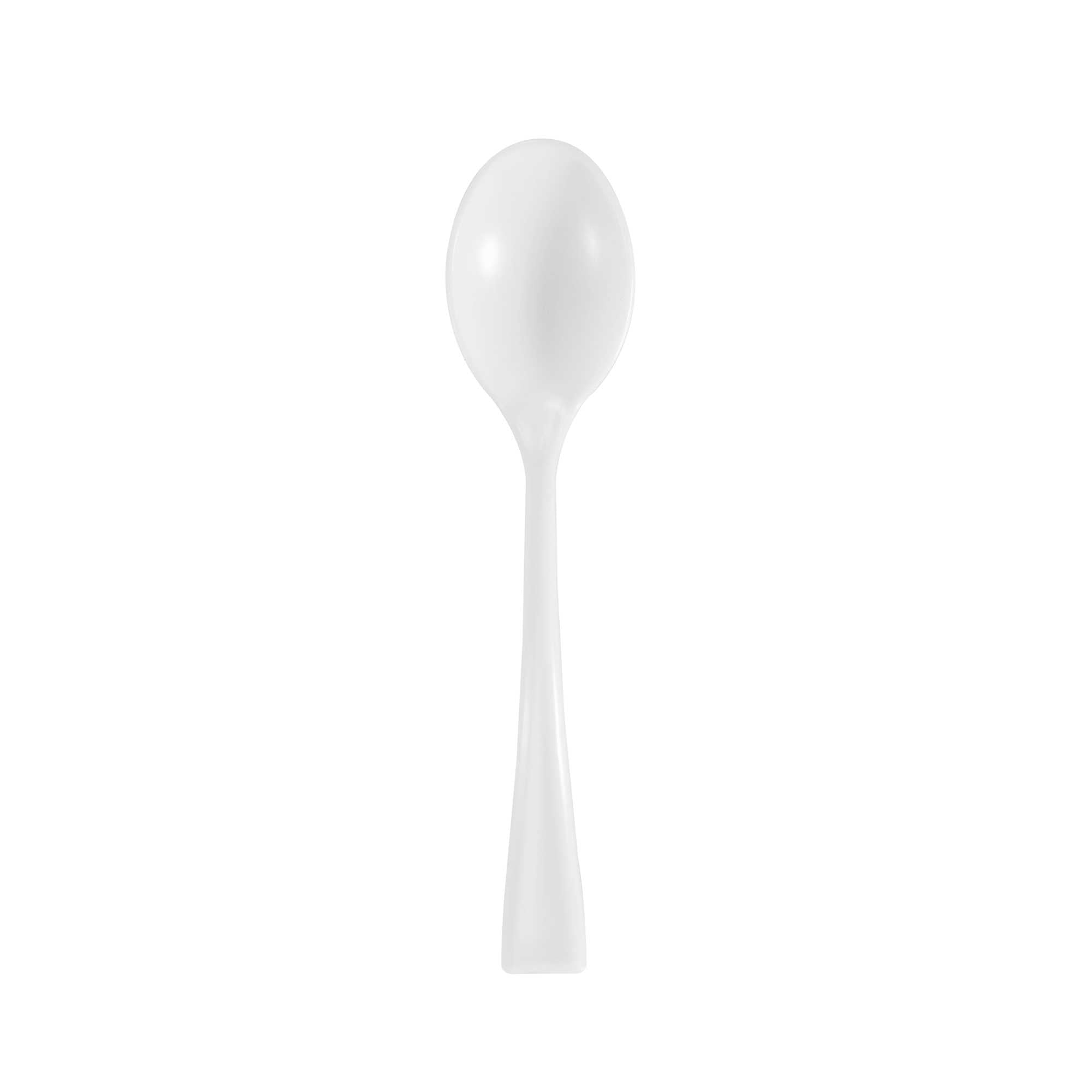 Mini Serve White Plastic Mini Spoon - 4" - 500 count box