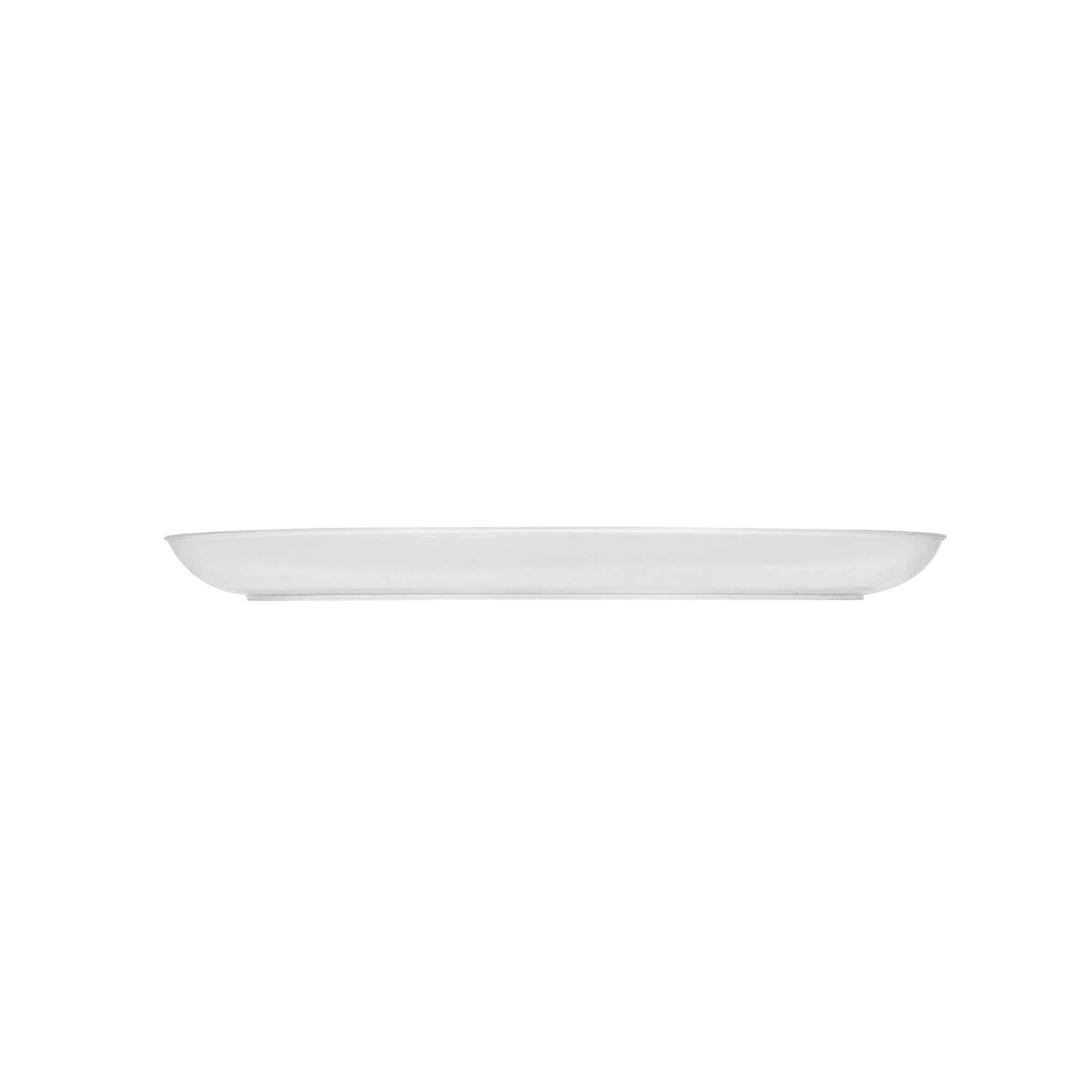 Maxi Serve Round Clear Plastic Elegant Plate - 9" x 9" x 1/2" - 100 count box