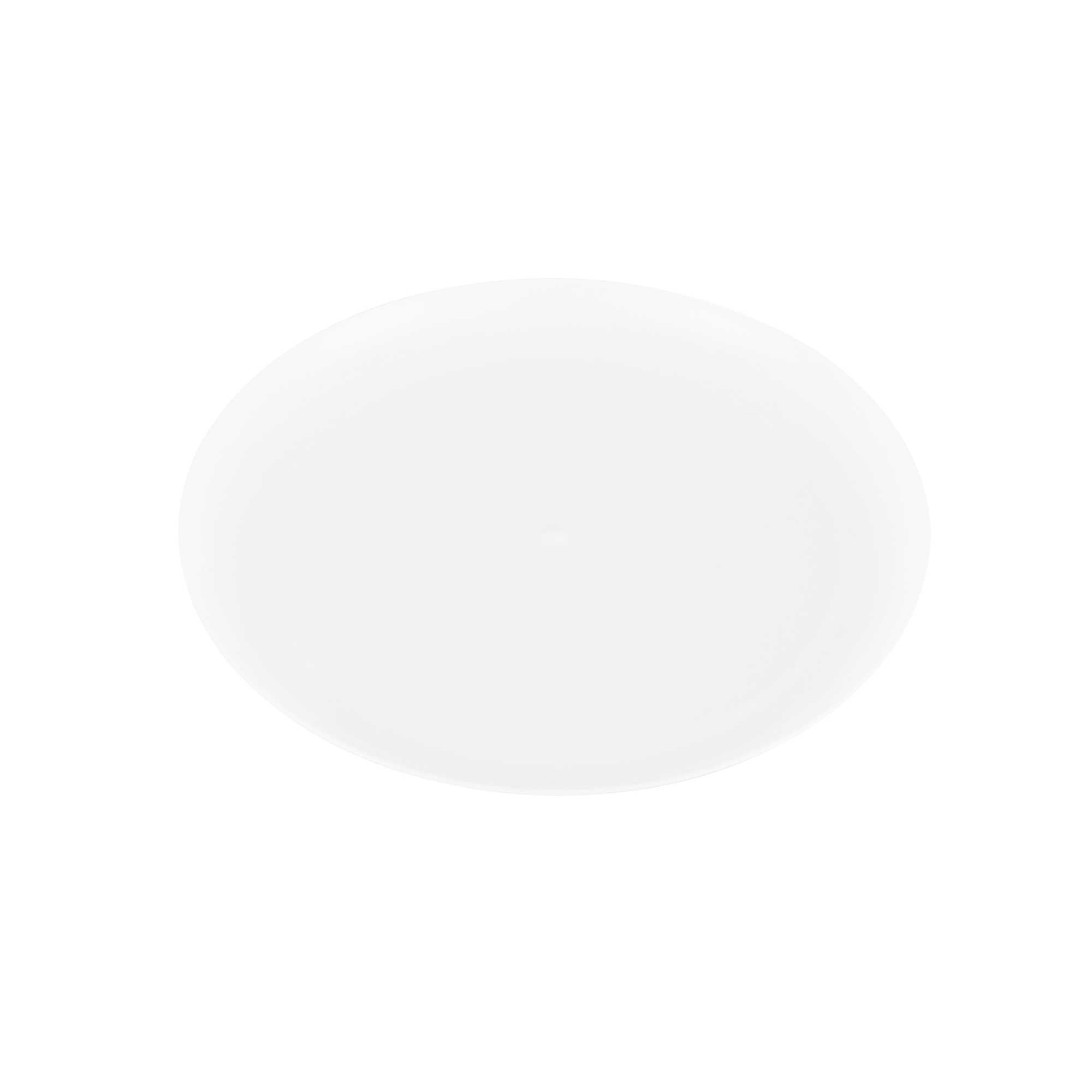 Maxi Serve Round White Plastic Elegant Plate - 9" x 9" x 1/2" - 100 count box