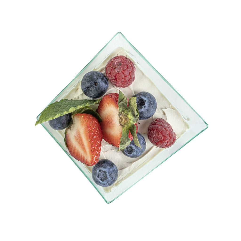 Mini Serve 6 oz Square Seagreen Plastic Large Girata Dish - 3 1/4" x 2 3/4" x 3" - 100 count box