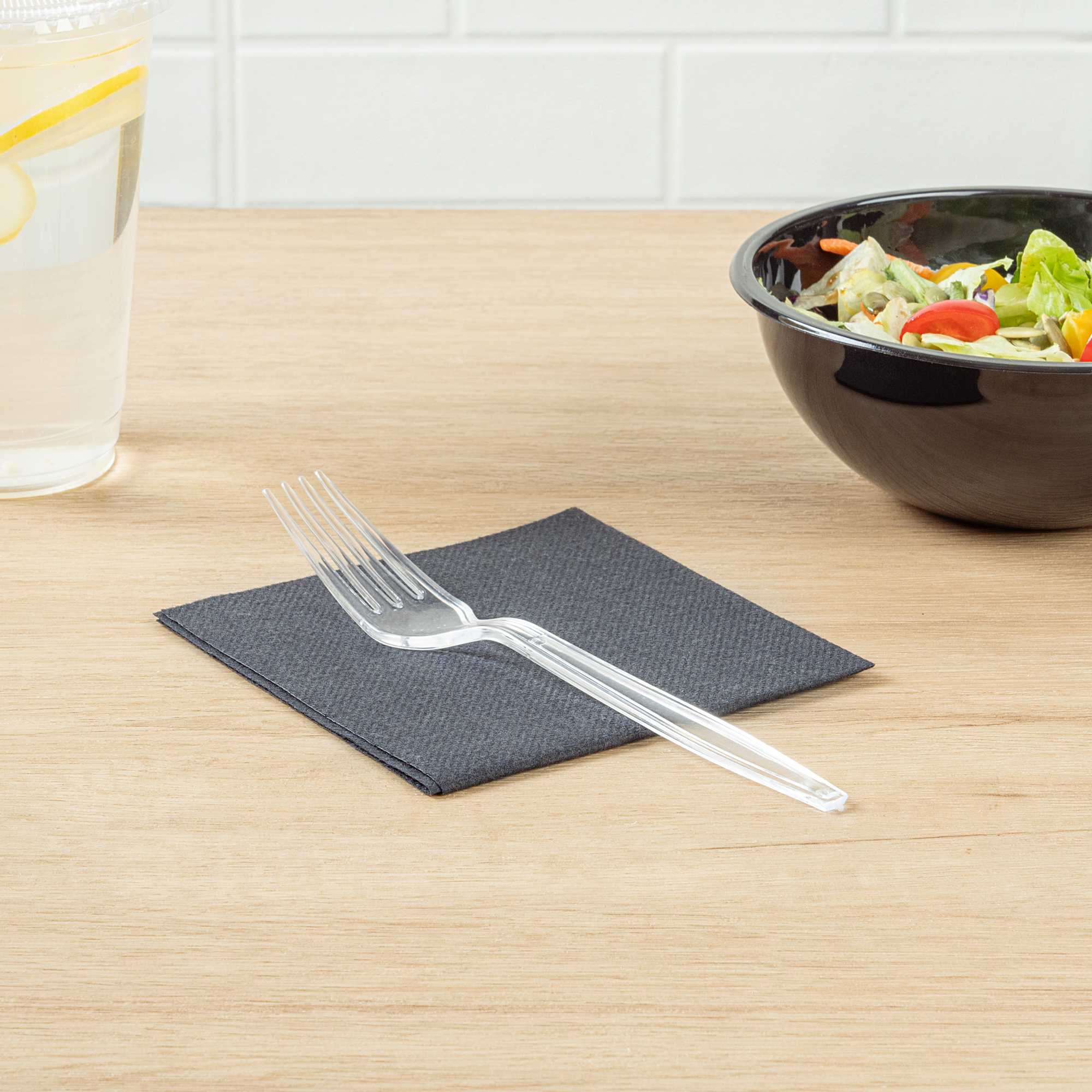 Chef 101 Clear Plastic Fork - 7" x 1" x 1/2" - 250 count box