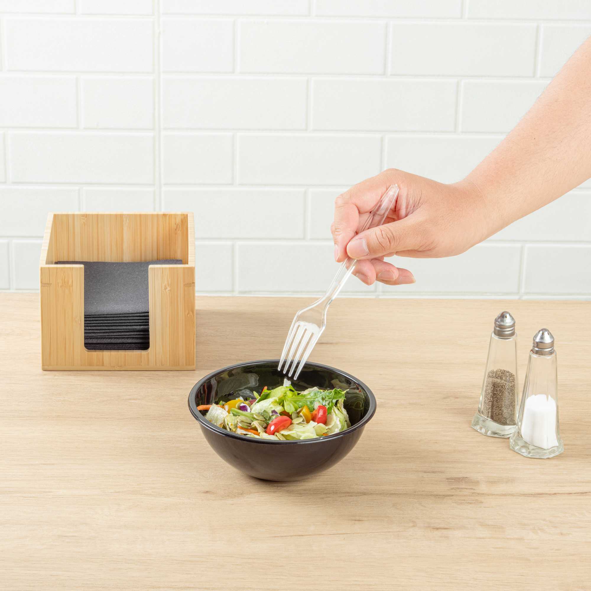 Chef 101 Clear Plastic Fork - 7" x 1" x 1/2" - 250 count box