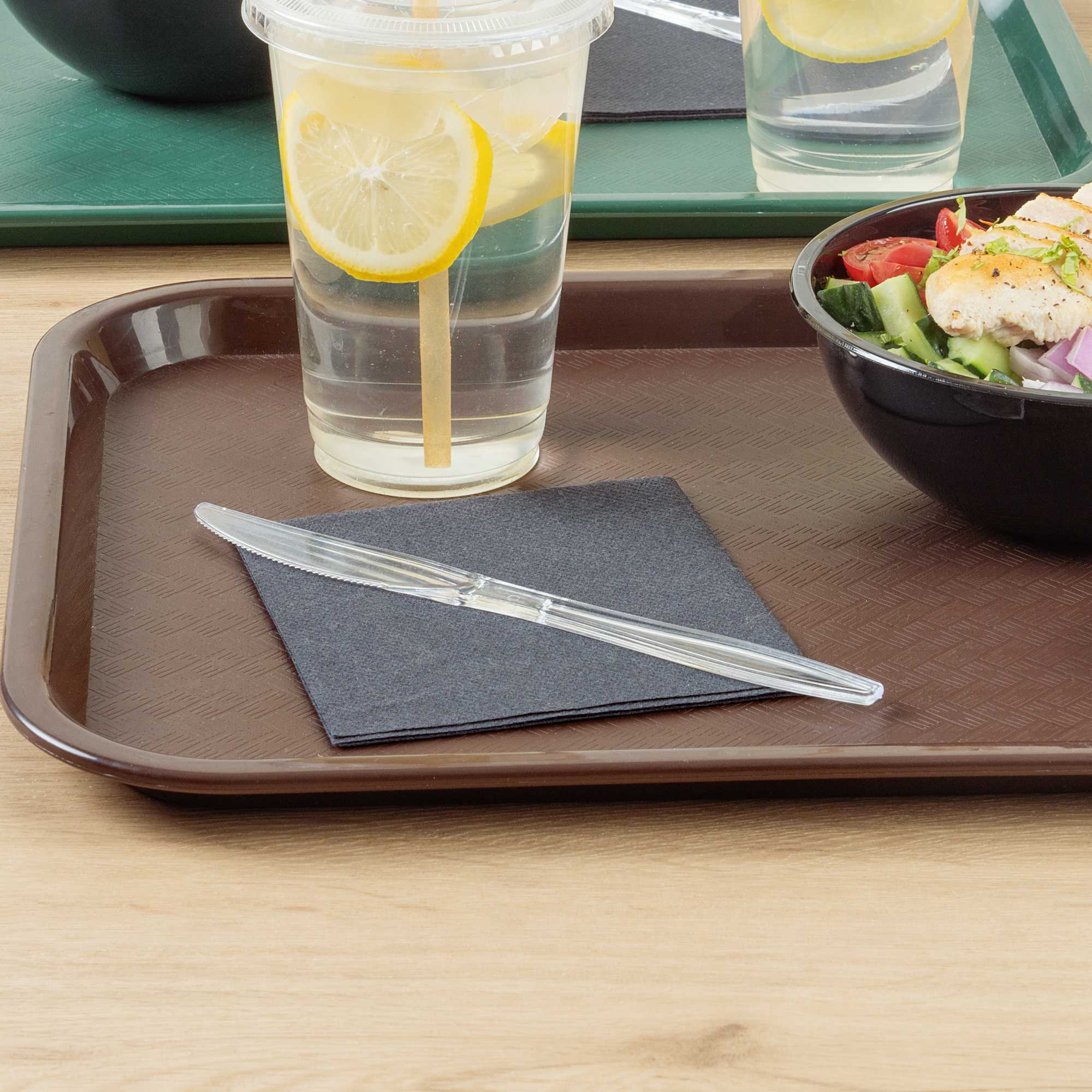 Chef 101 Clear Plastic Knife - 7 1/4" x 3/4" - 250 count box