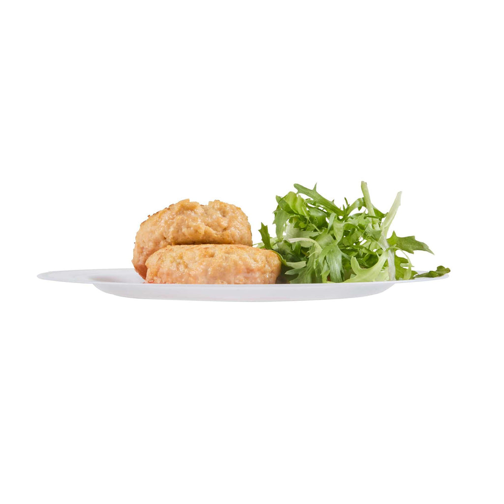 Maxi Serve Round White Plastic Silver-Rimmed Plate - 7 1/2" x 7 1/2" x 1/2" - 100 count box