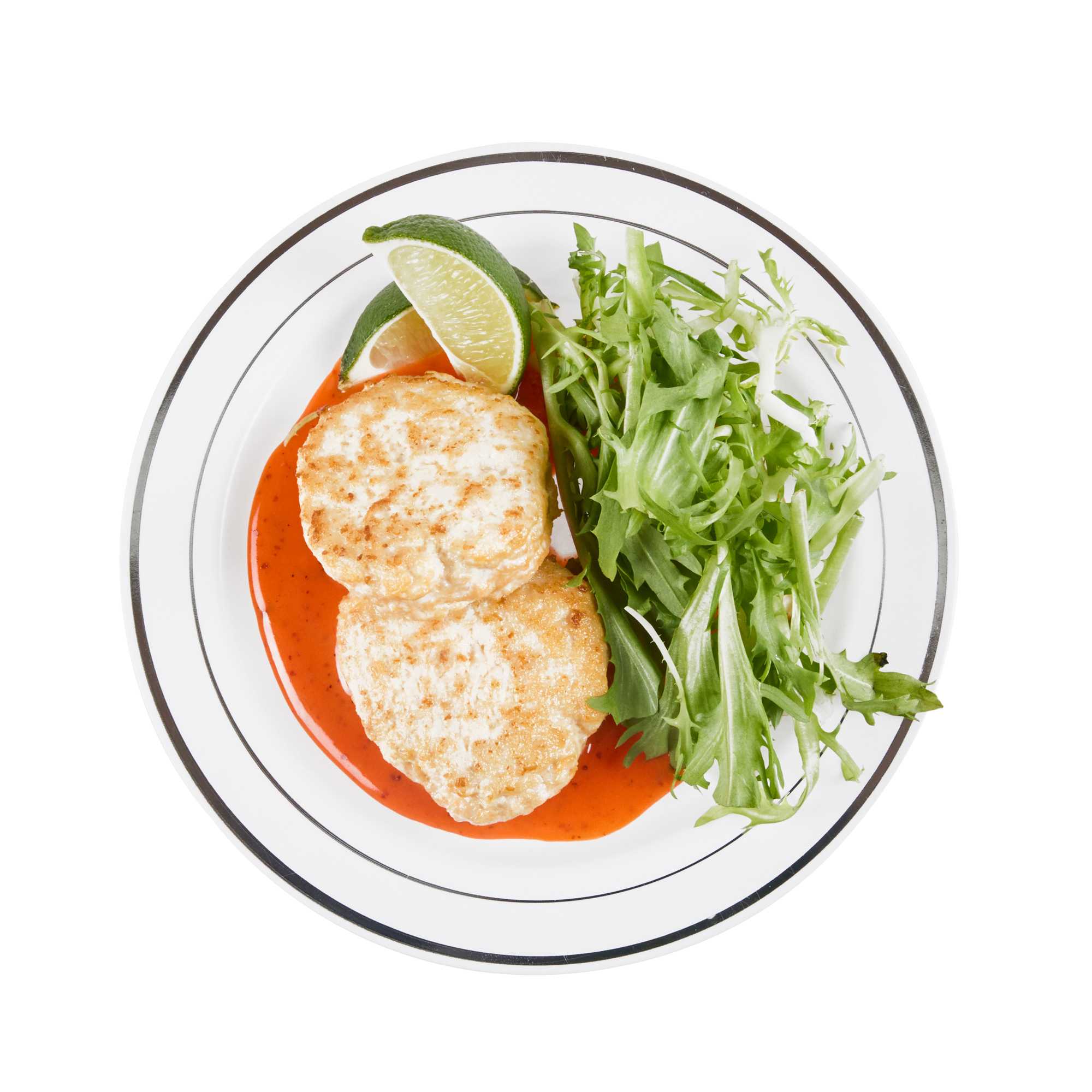 Maxi Serve Round White Plastic Silver-Rimmed Plate - 7 1/2" x 7 1/2" x 1/2" - 100 count box