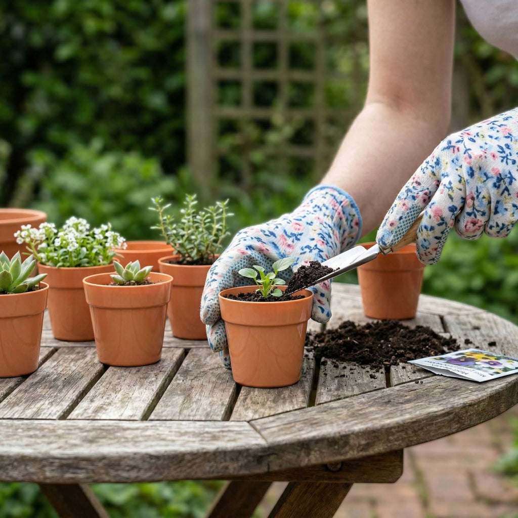 Mini Serve 4 oz Round Terracotta Plastic Mini Flower Pot - 2 1/2" x 2 1/2" x 2 1/2" - 100 count box