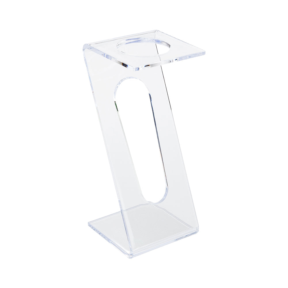 Bev Tek Clear Plastic Individual Champagne Flute Stand - 6" x 2 1/4" x 2 1/4" - 5 count box