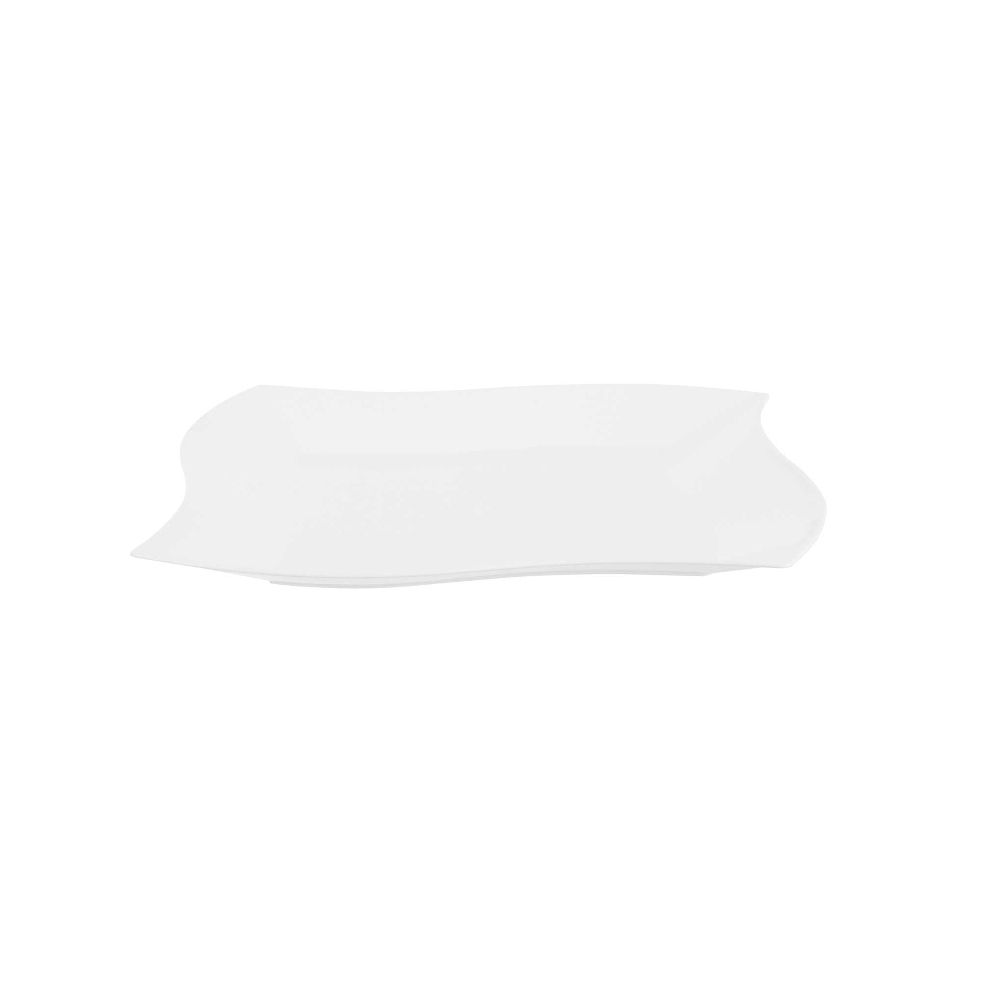 Maxi Serve Square White Plastic Large Aqua Plate - 9" x 9" x 1/2" - 100 count box