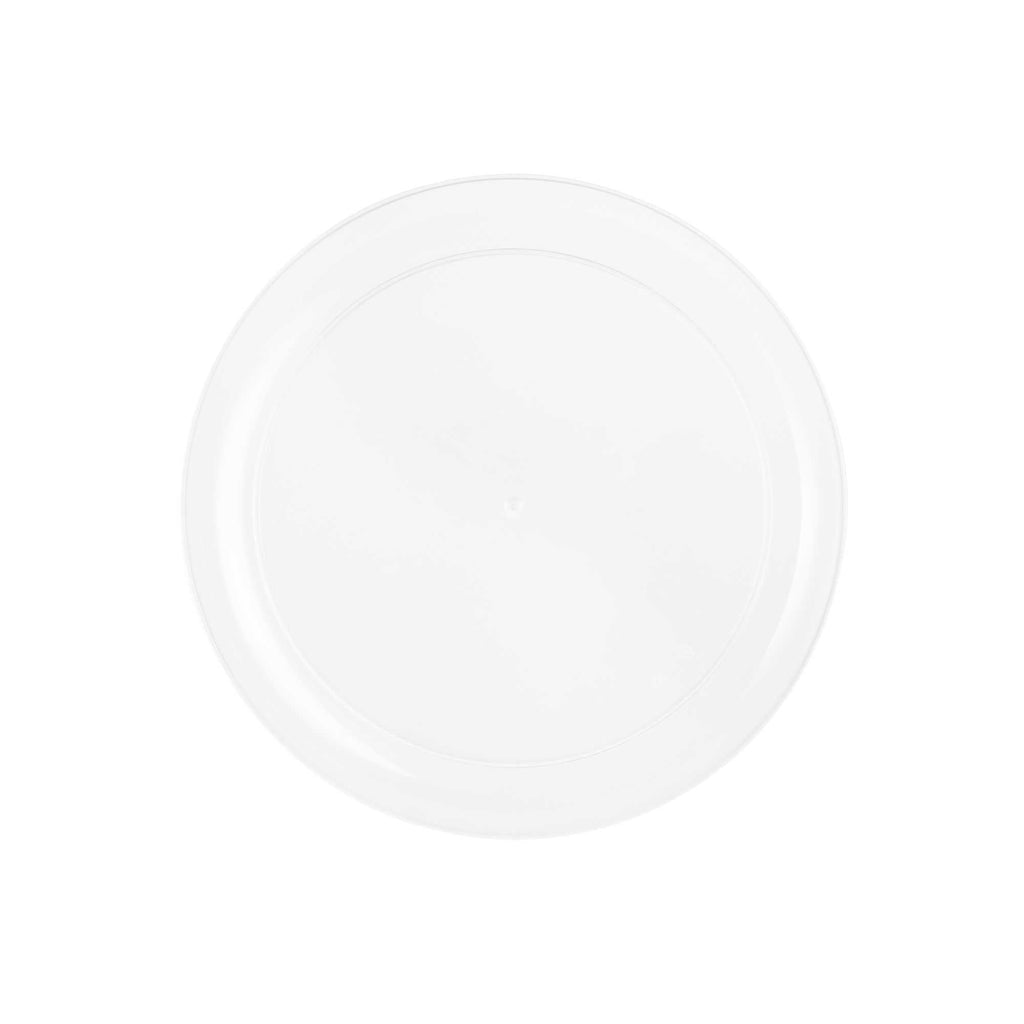 Maxi Serve Round Clear Plastic Medium Elegant Plate - 7" x 7" - 100 count box