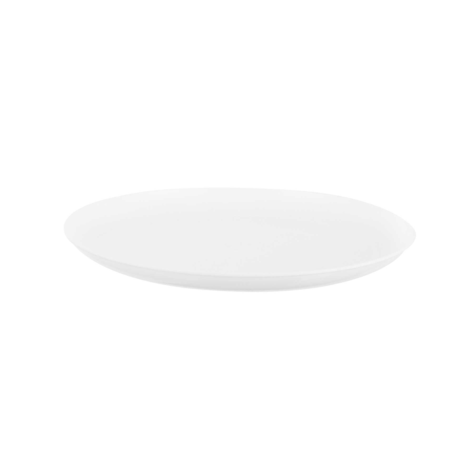 Maxi Serve Round White Plastic Medium Elegant Plate - 7" x 7" - 100 count box