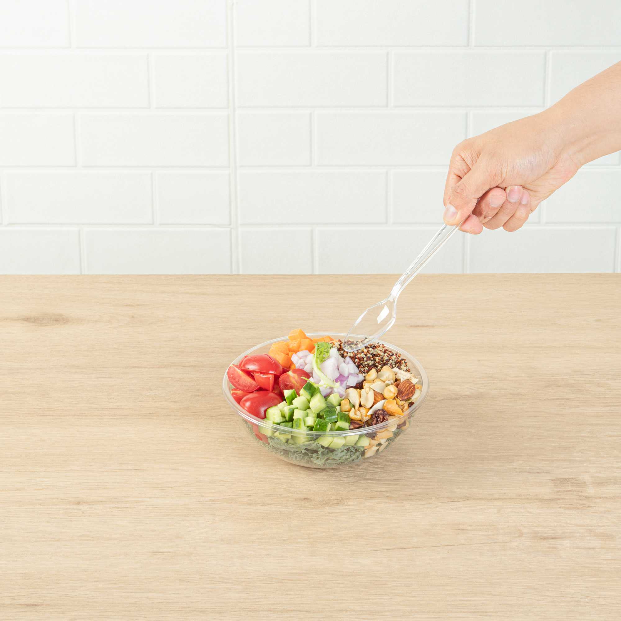 Moderna Clear Plastic Spoon - 7 1/4" - 250 count box