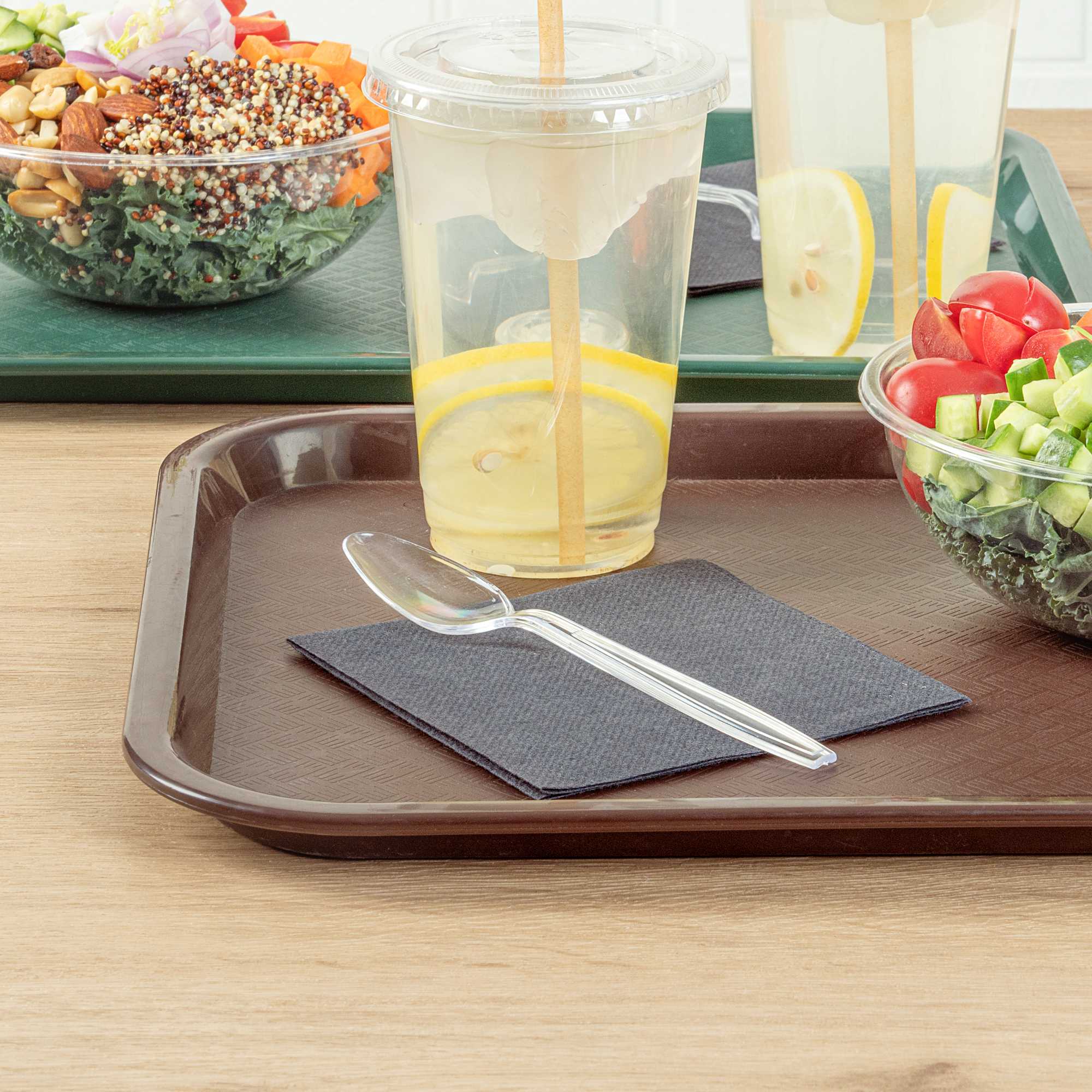 Moderna Clear Plastic Spoon - 7 1/4" - 250 count box