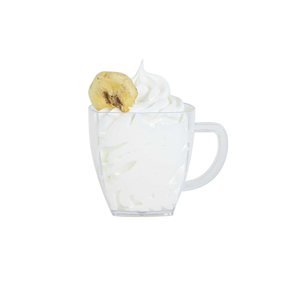 Restpresso 2 oz Square Clear Plastic Mini Cafe Cup - 2" x 2" x 2" - 100 count box