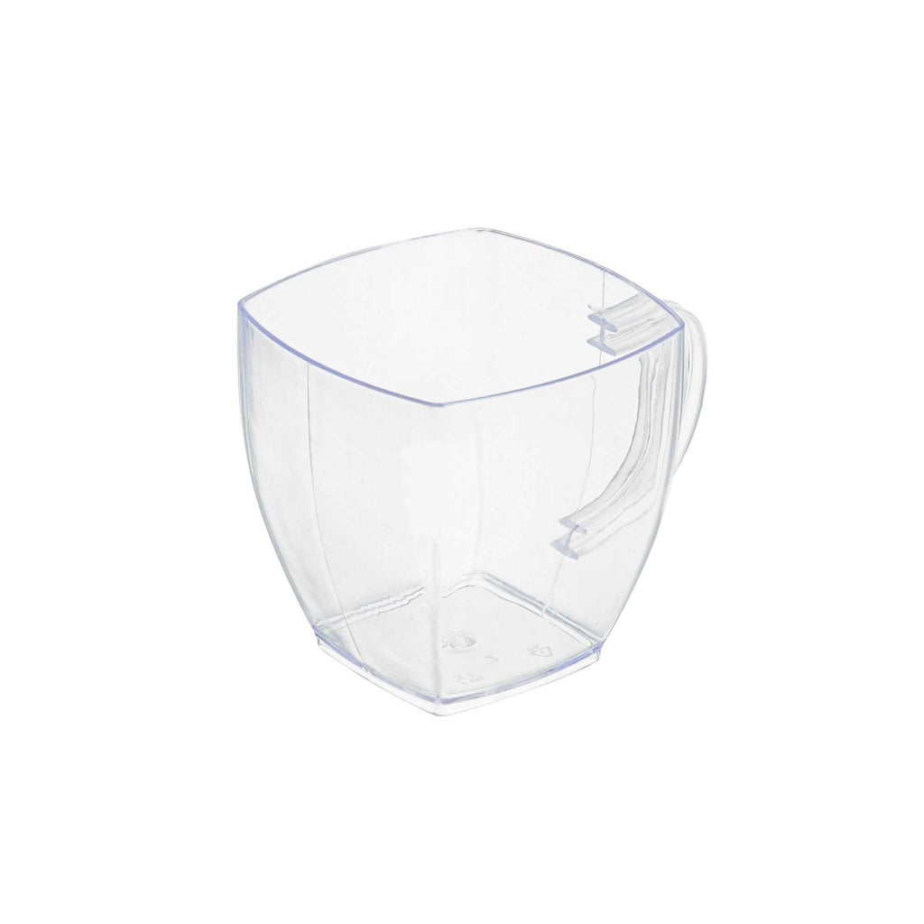 Restpresso 2 oz Square Clear Plastic Mini Cafe Cup - 2" x 2" x 2" - 100 count box
