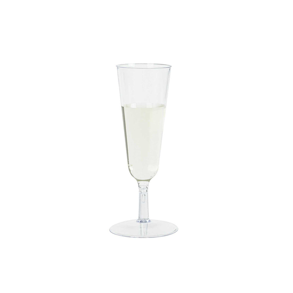 Bev Tek 2 oz Round Clear Plastic Mini Champagne Glass - 2" x 2" x 5" - 100 count box