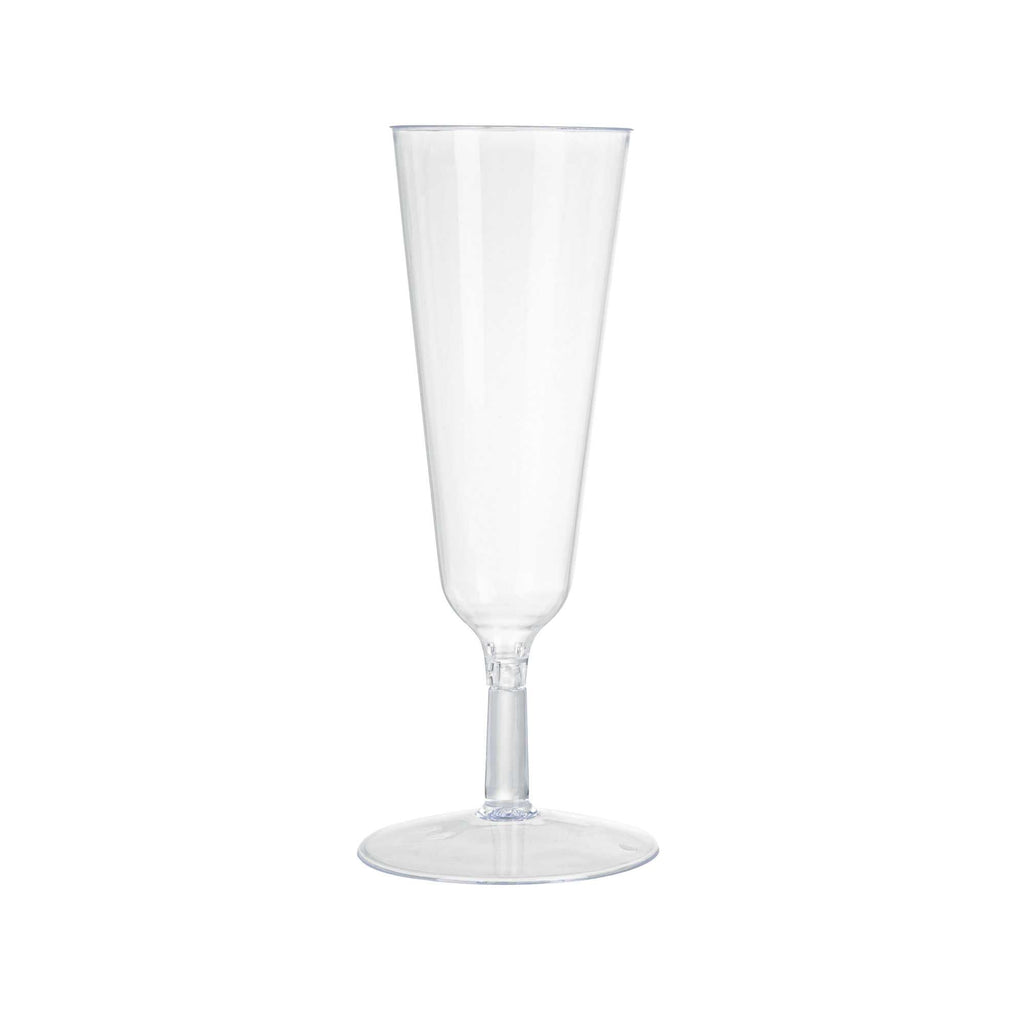 Bev Tek 2 oz Round Clear Plastic Mini Champagne Glass - 2" x 2" x 5" - 100 count box