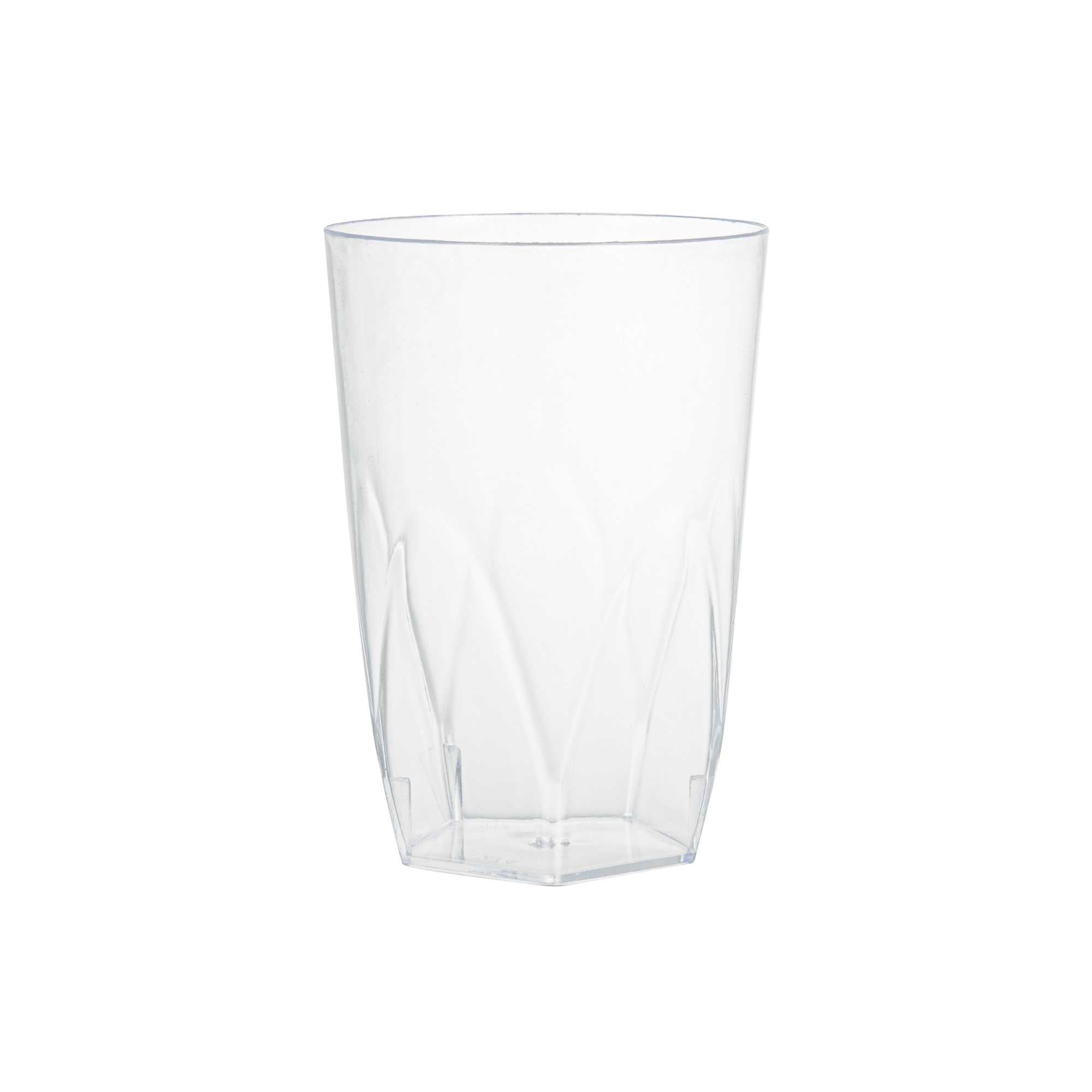 Bev Tek 5 oz Round Clear Plastic Edge Glass - 2 1/4" x 2 1/4" x 3 1/4" - 100 count box