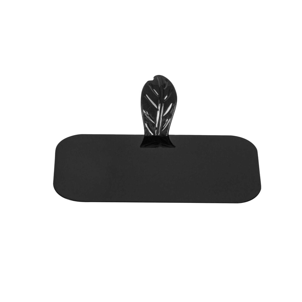 Pastry Tek Rectangle Black Plastic Pastry Pallet - 4" x 2 1/4" x 1" - 100 count box