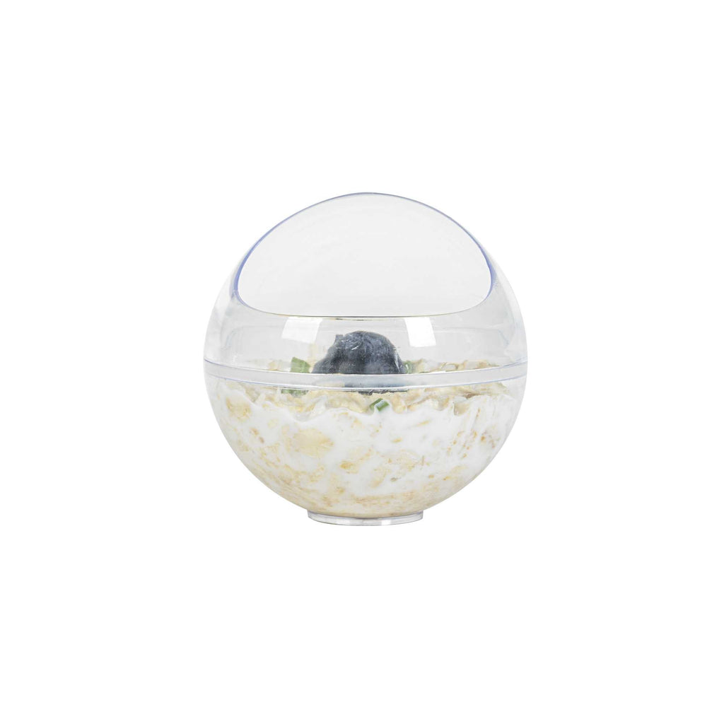Mini Serve 3 oz Round Clear Plastic Balloon Bowl - 2 1/2" x 2 1/2" x 2 1/2" - 100 count box