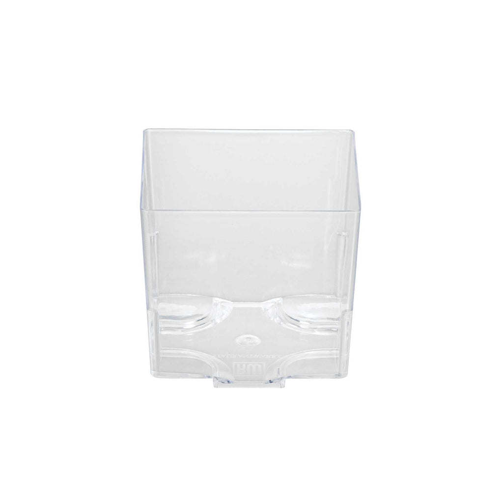 Mini Serve 5 oz Square Clear Plastic Large Quadrato Cube - 2 1/4" x 2 1/4" x 2 1/4" - 100 count box