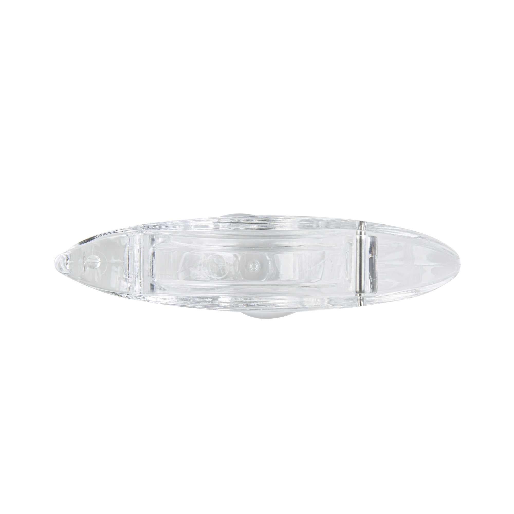 Met Lux 2 oz Clear Plastic Press Art Lemon and Lime Squeezer - 4 3/4" x 1 1/2" x 2" - 1 count box