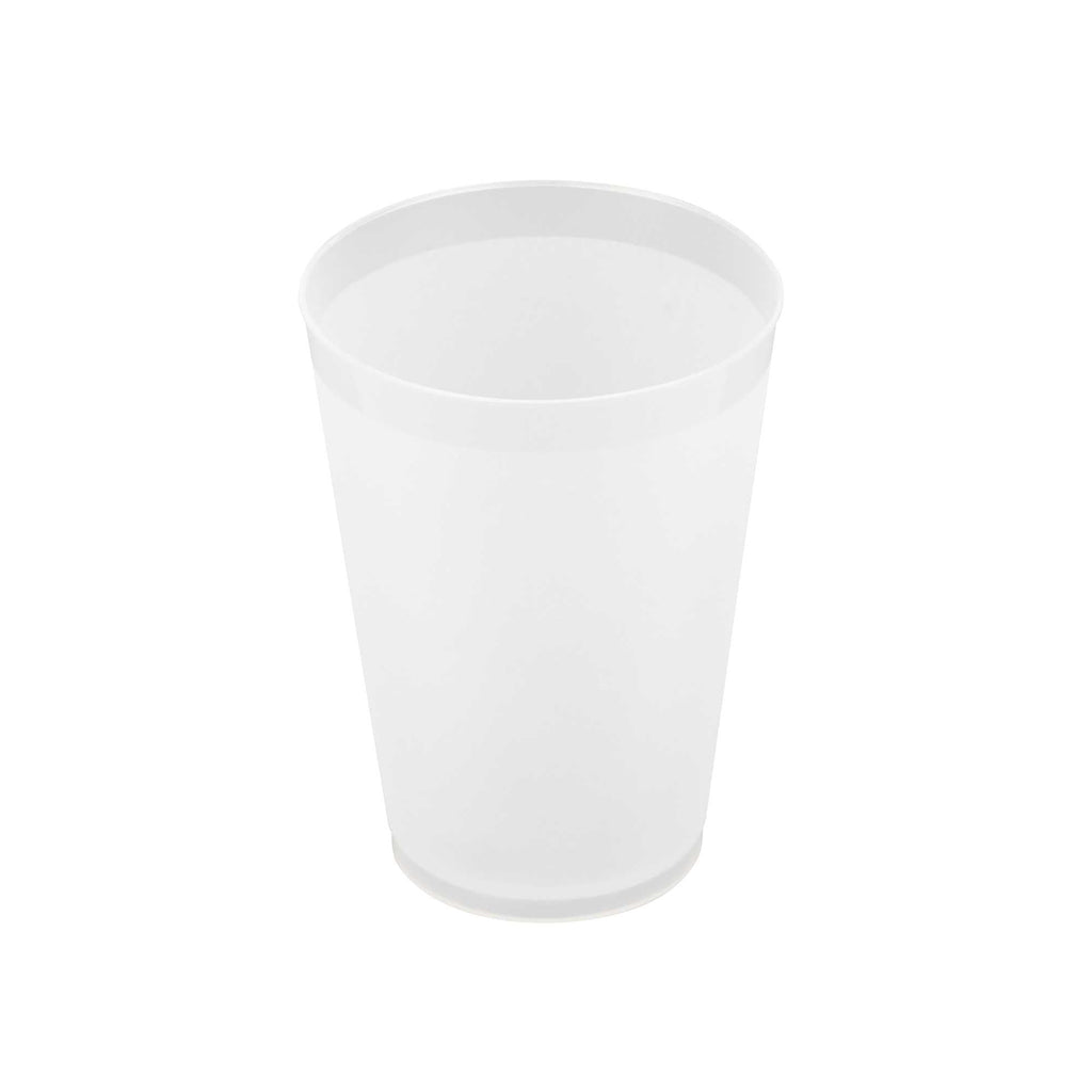 Flexi Grip 12 oz Round Frosted Plastic Cup - 3 1/4" x 3 1/4" x 4 1/4" - 500 count box