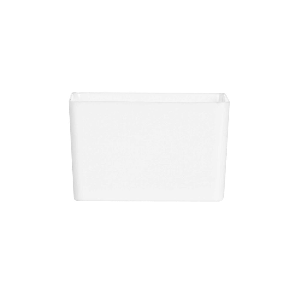 Mini Serve 2 oz Square White Plastic Short Quadrato Cup - 1 3/4" x 1 3/4" x 1" - 100 count box