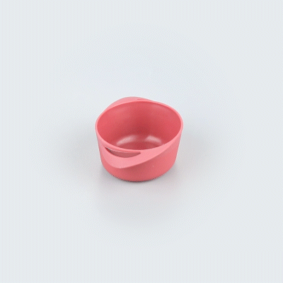 Mini Serve 3 oz Round Red Plastic Mini Infinity Pot - 3 3/4" x 2 1/2" x 1 1/4" - 100 count box