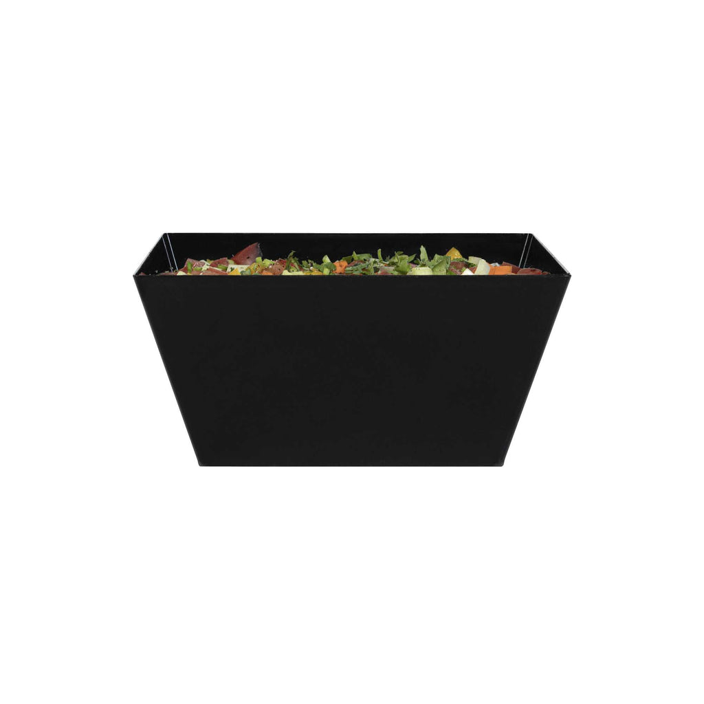 Maxi Serve 18 oz Square Black Plastic Medium Modern Bowl - 6 3/4" x 6 3/4" x 3" - 25 count box