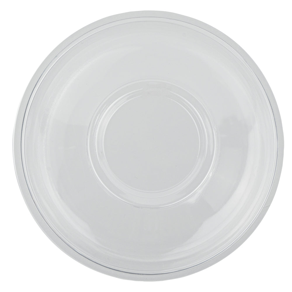 Mini Serve 7 oz Round Clear Plastic Salad Bowl - 5" x 5" x 1 3/4" - 200 count box