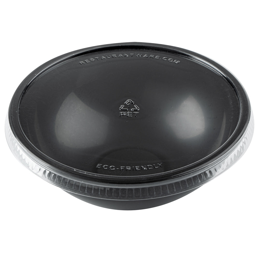 Mini Serve Round Clear Plastic Lid - Fits 7 oz Salad Bowl - 200 count box
