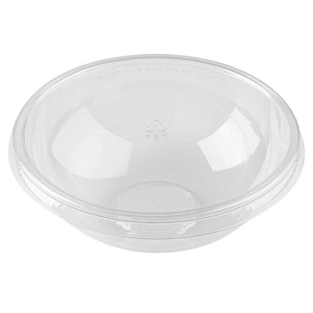 Mini Serve Round Clear Plastic Lid - Fits 7 oz Salad Bowl - 200 count box