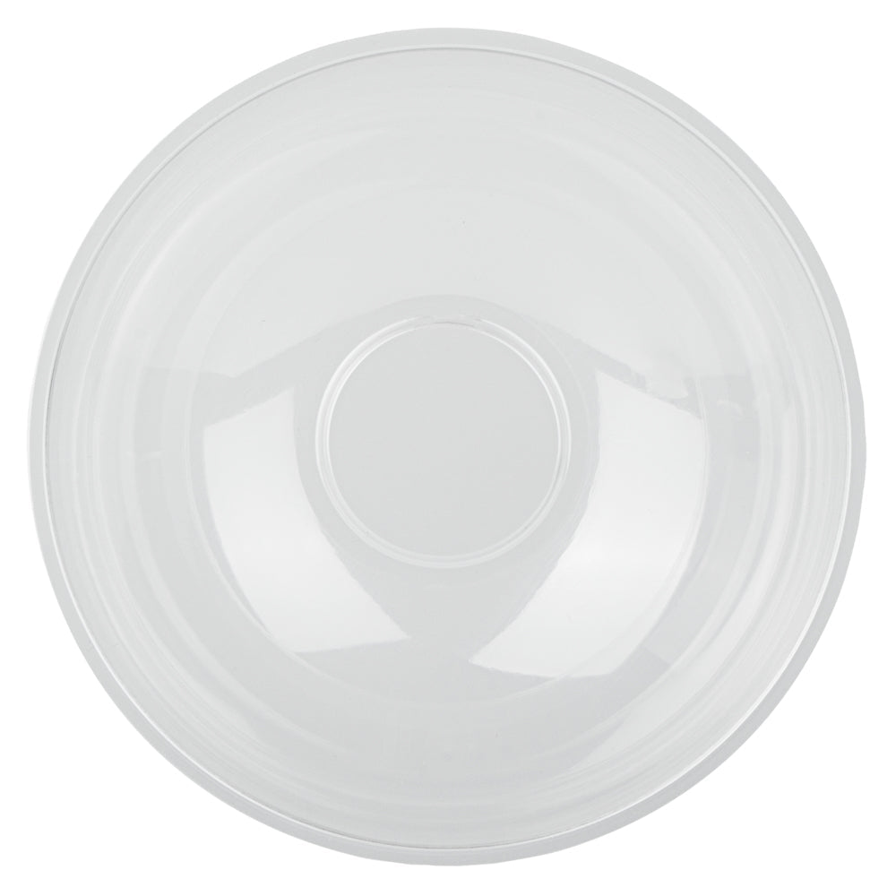 Maxi Serve 21 oz Round Clear Plastic Salad Bowl - 6 3/4" x 6 3/4" x 2 1/2" - 200 count box