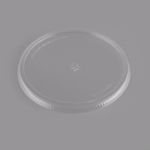 Maxi Serve Round Clear Plastic Lid - Fits 21 oz Salad Bowl - 200 count box