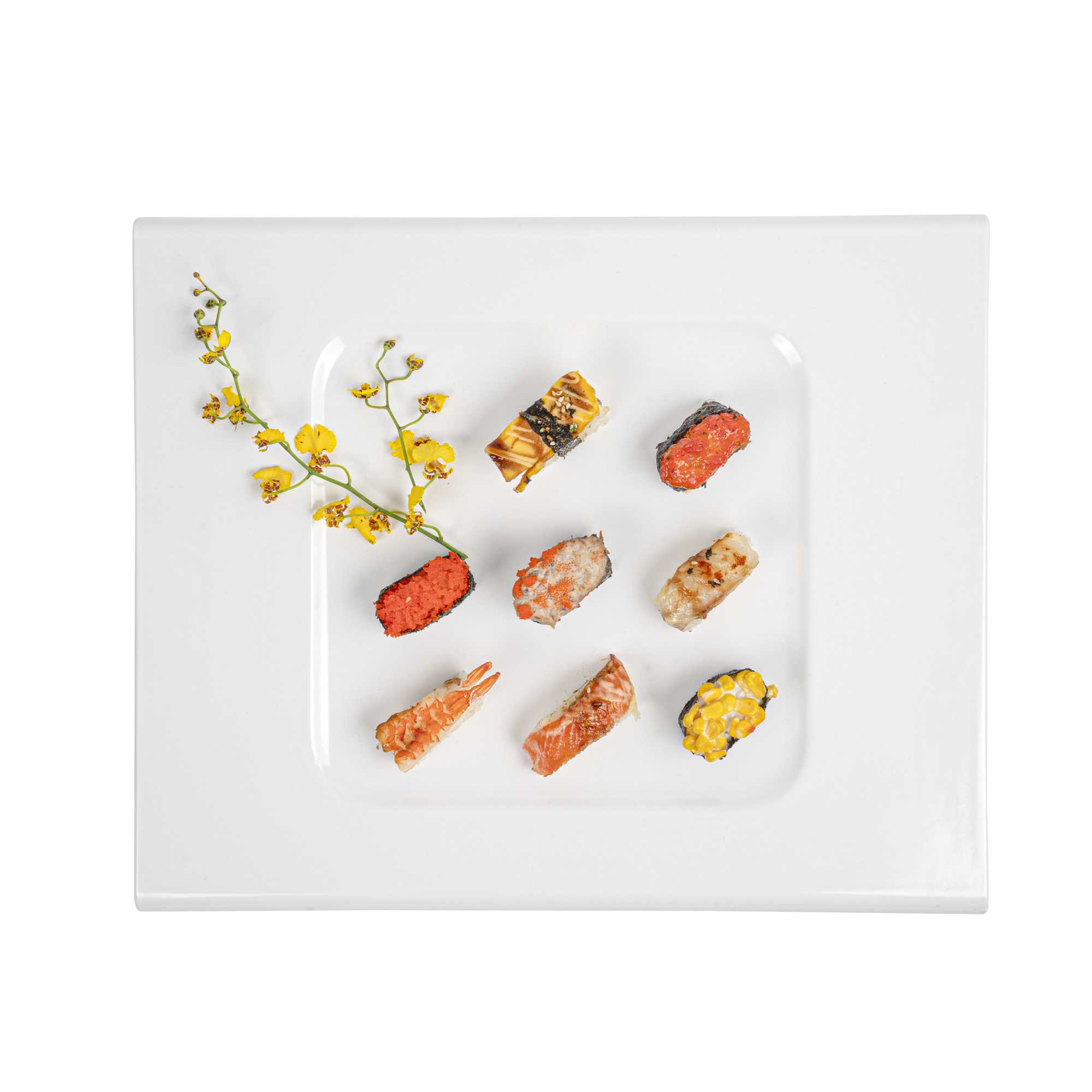Voga Rectangle White Melamine Tray - 16 1/2" x 13 1/2" x 1/2" - 2 count box