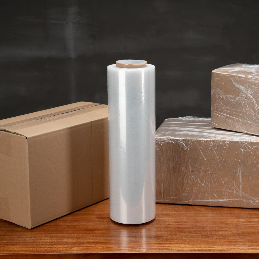 Handy Tek Clear Plastic Stretch Wrap - Heavy-Duty, 80 gauge - 20" x 6000' - 1 count box