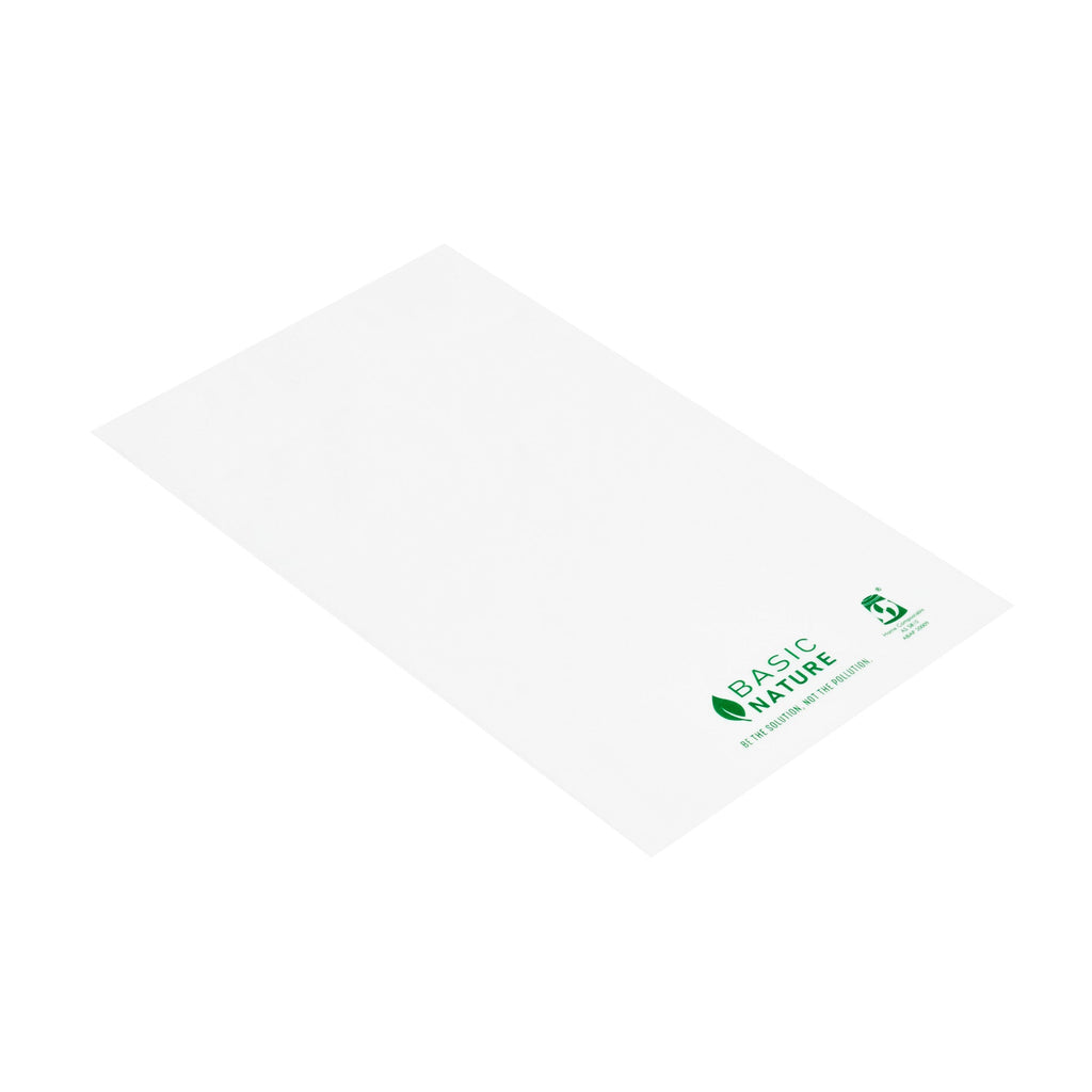 Basic Nature Translucent PLA Plastic / PBAT Lip and Tape Bag - Self-Sealing, Compostable - 7" x 5" - 100 count box