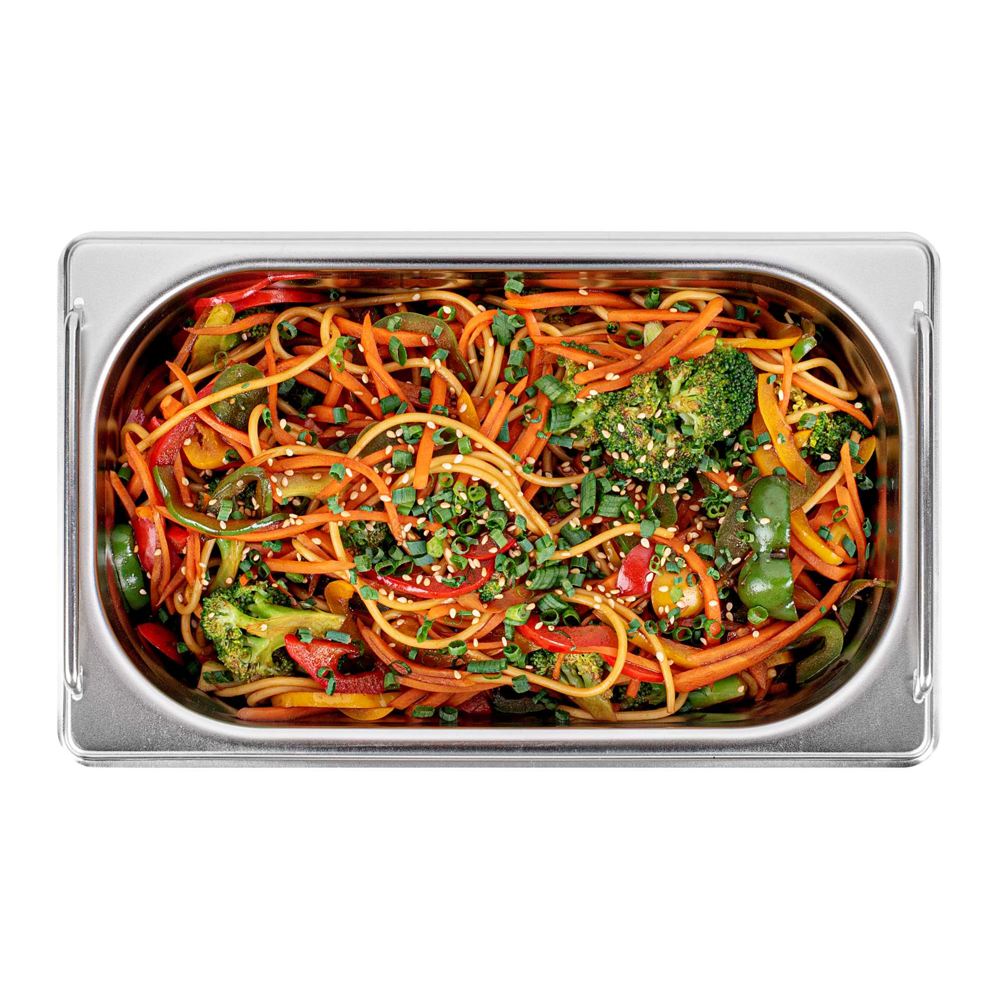 Met Lux Rectangle Stainless Steel 1/4 Size Steam Table Pan - 4 Inch Deep - Anti Jam, Collapsible Handles - 1 count box