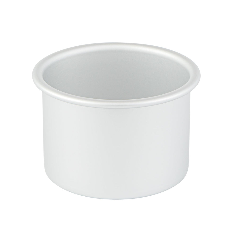 Met Lux Round Aluminum Straight-Sided Cake Pan - 4" x 4" x 3" - 1 count box