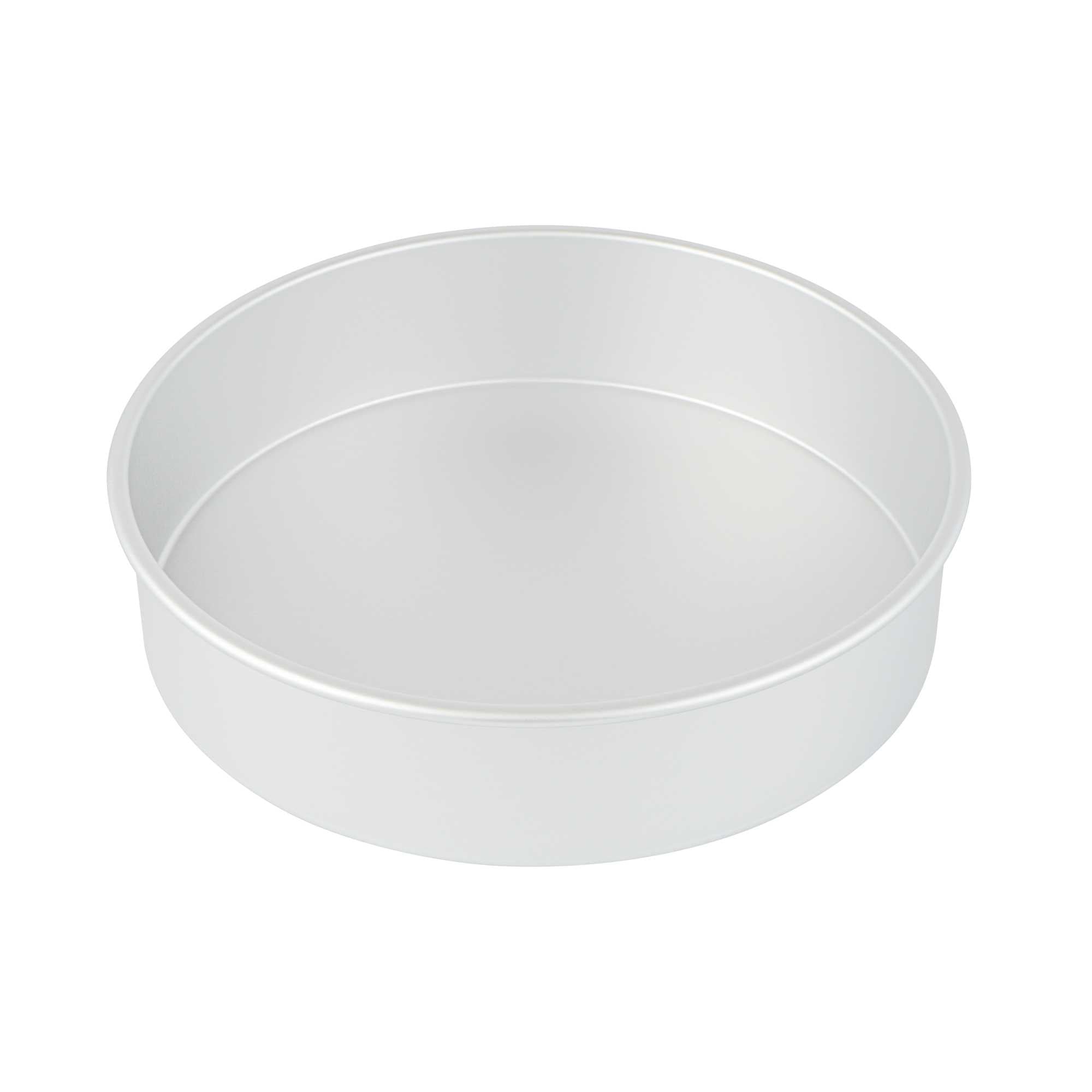 Met Lux Round Aluminum Straight-Sided Cake Pan - 12" x 12" x 3" - 1 count box