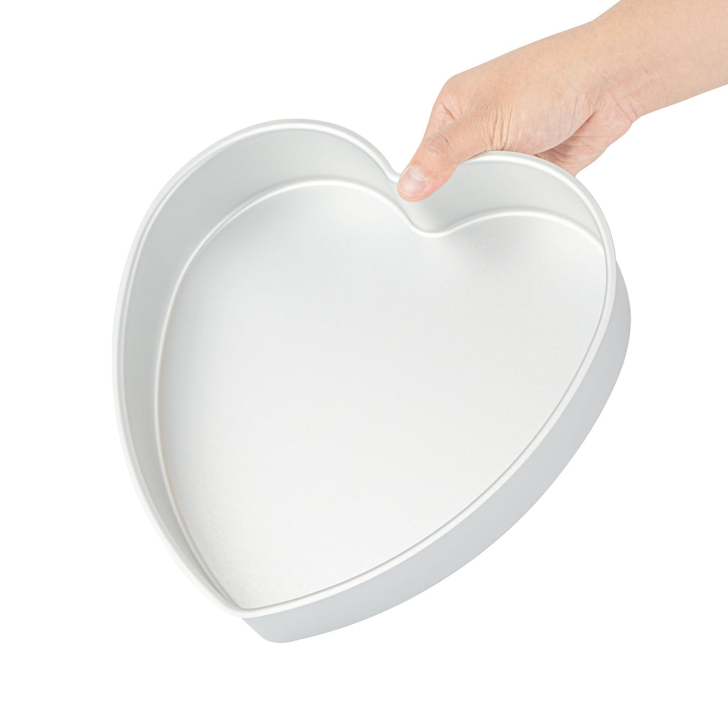 Met Lux Heart Aluminum Cake Pan - 10" x 10" x 2" - 1 count box