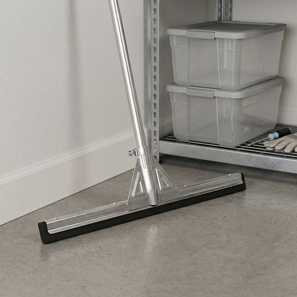 Clean Tek Professional Steel Heavy-Duty Floor Squeegee - Double Rubber - 21 3/4" - 1 count box