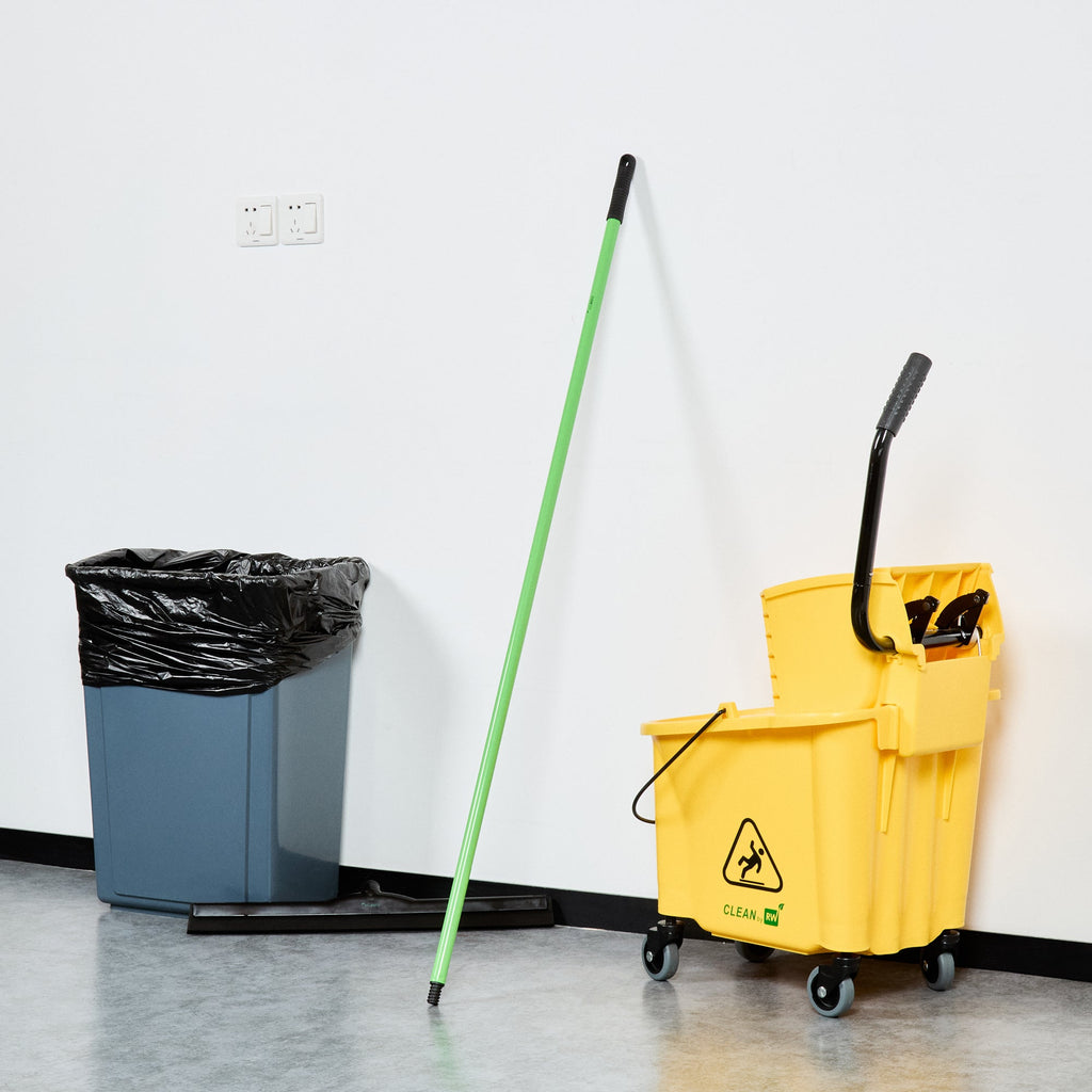 Clean Tek Professional Green Steel Handle - for Window Strip Washer and Floor Squeegee - Threaded - 55" - 1 count box