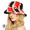 Reversible Chain Patterned Bucket Hat