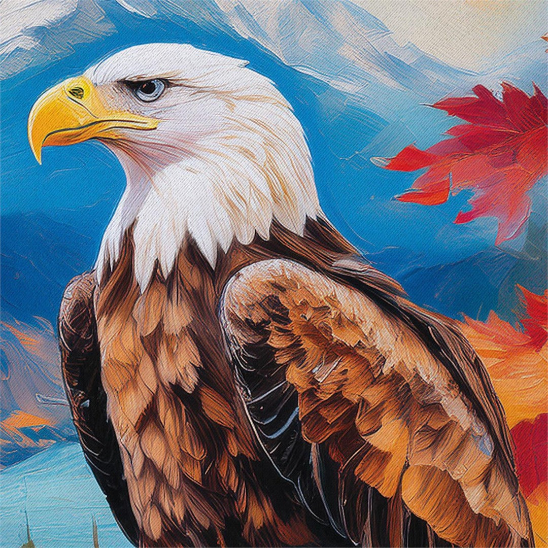 Regal Fall Eagle 2 Sided Garden Flag