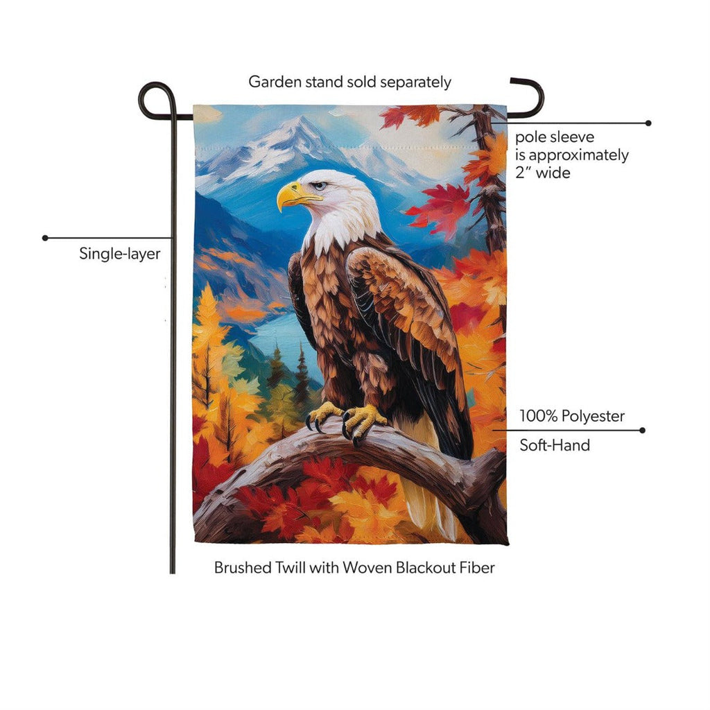 Regal Fall Eagle 2 Sided Garden Flag