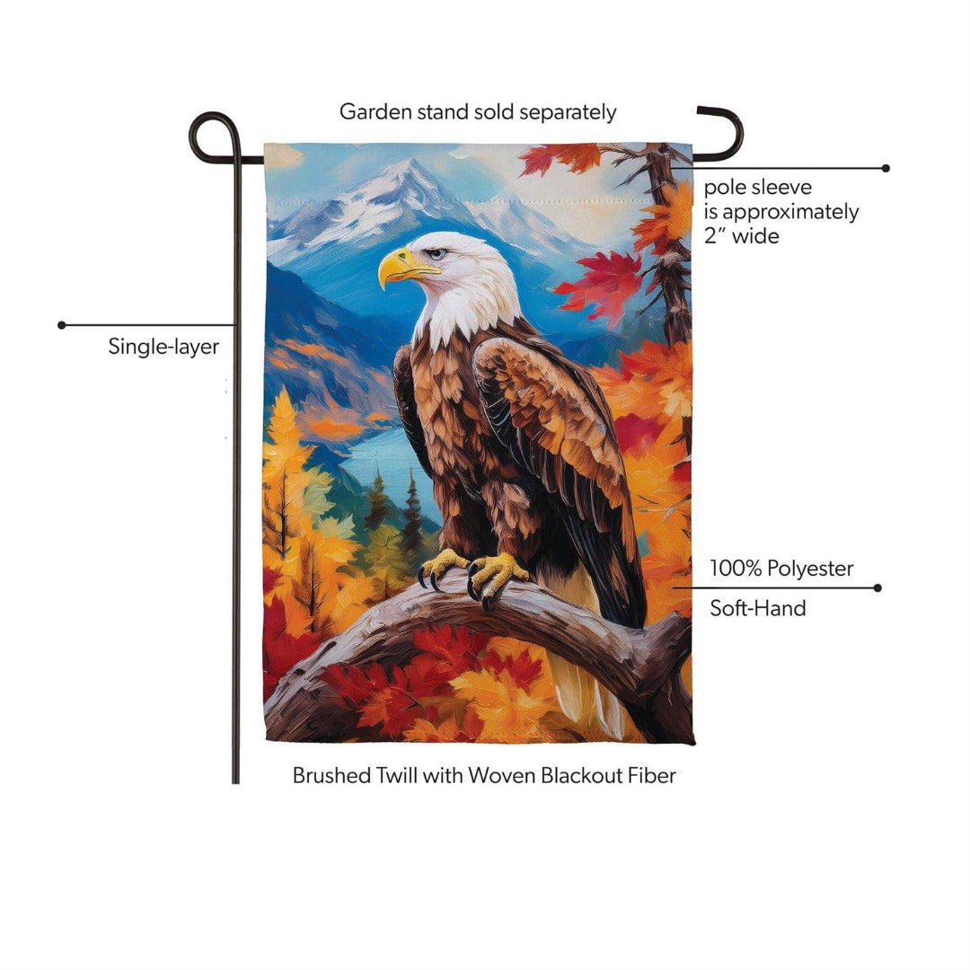 Regal Fall Eagle 2 Sided Garden Flag